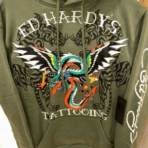 Ed Hardy unisex hoodie size medium